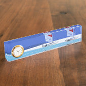 Plaque signalétique de bureau d'horloge (Taille)