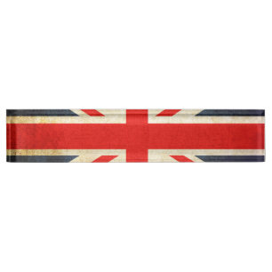 Plaque signalétique de bureau d'Union Jack