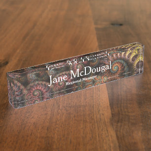 Plaque signalétique de bureau personnalisée par