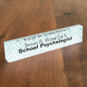 Plaque signalétique de conception d'Ombre d'Aqua (Taille)