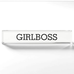 Plaque signalétique de GIRLBOSS