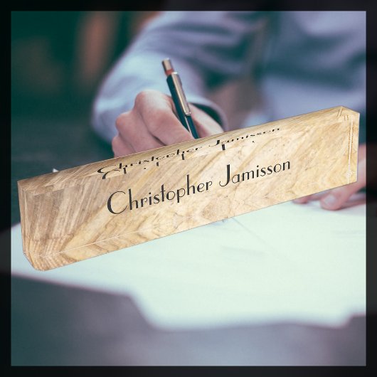 Plaque signalétique du bureau acrylique, Pierre Br