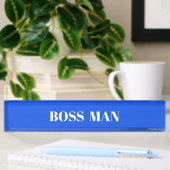Plaque signalétique du bureau BOSSMAN