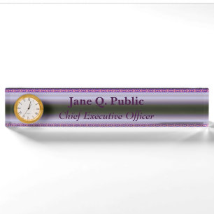 Plaque signalétique du bureau Lilac