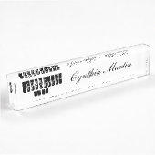 Plaque signalétique faite sur commande blanche
