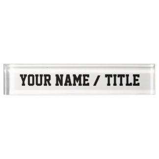 Plaque signalétique faite sur commande de bureau -