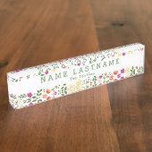 Plaque signalétique faite sur commande florale (Taille)