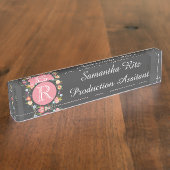Plaque signalétique florale de tableau (Taille)