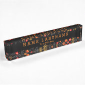 Plaque signalétique noire faite sur commande Girly