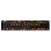 Plaque signalétique noire faite sur commande Girly (Devant)
