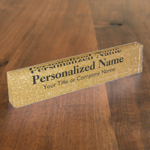 Plaque signalétique personnalisée de bureau de