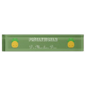 Plaque signalétique personnalisée du bureau pédiat (Devant)