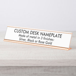 Plaque signalétique personnalisée pour bureau en m