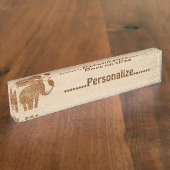 Plaque signalétique tribale de bureau de (Taille)