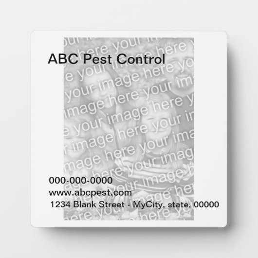 Plaque - Sjabloon Fotoplaat (Voorkant)