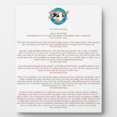 Plaque "So God made A Chien" (Devant)