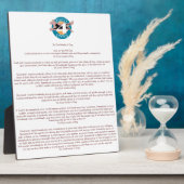 Plaque "So God made A Chien" (Côté)