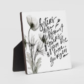 Plaque "Soeurs" de 5,25 po x 5,25 po avec Easel (Recto)