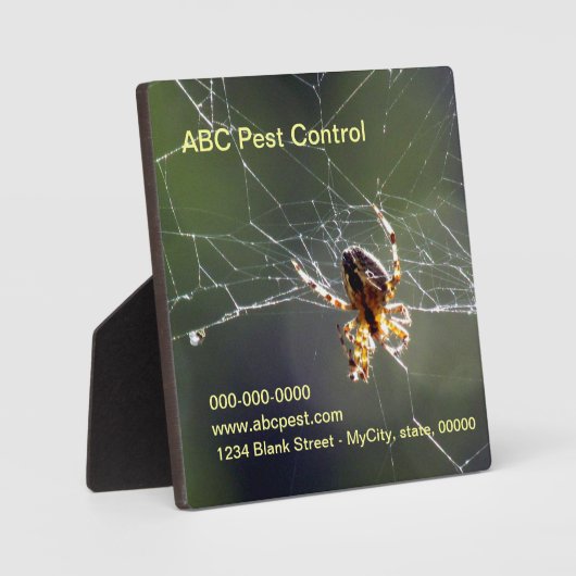 Plaque - Spider Fotoplaat (Voorkant)