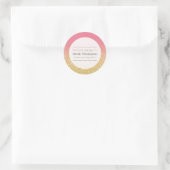 Plaque Stickers Nom de l'école Stickers Gold Ombre (Sac)