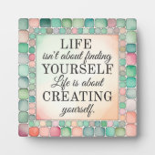 Plaque Tabletop Créer Vous-Même Inspirationnel (Devant)