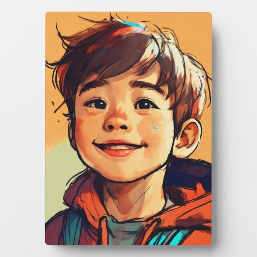 Plaque tabletop met Easel Fotoplaat (voorkant)