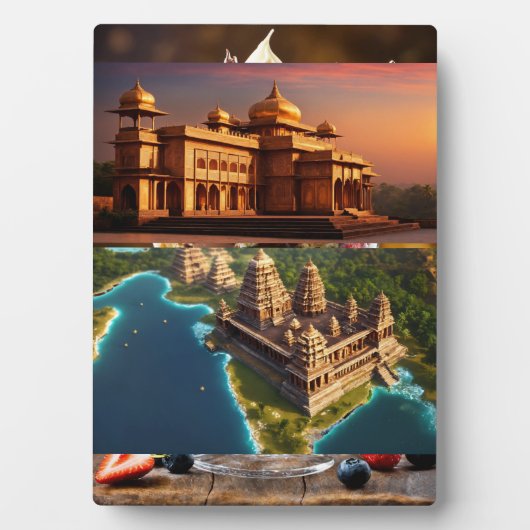 Plaque tabletop met Easel Fotoplaat (voorkant)