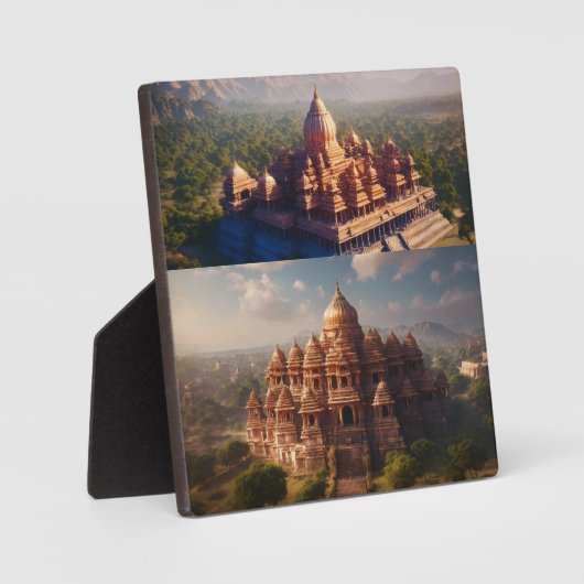 Plaque tabletop met Easel Fotoplaat (Voorkant)