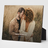 Plaque tabletop met Easel Fotoplaat (Zijkant)