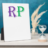 Plaque tabletop met Easel Fotoplaat (Zijkant)