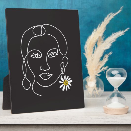 Plaque tabletop met Easel Fotoplaat (Zijkant)