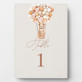 Plaque tabletop met Easel Fotoplaat (voorkant)