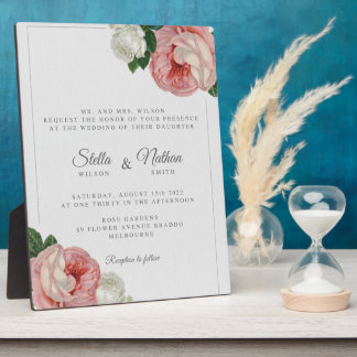 Plaque tabletop met Easel Fotoplaat