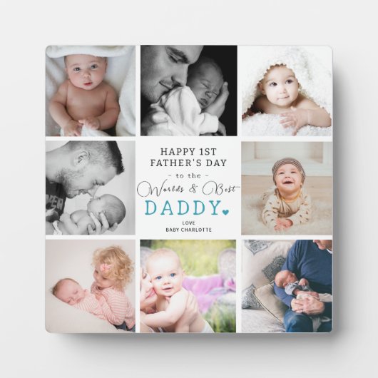 Plaque tabletop met Easel Fotoplaat (Voorkant)