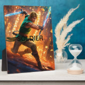 Plaque tabletop met Easel Fotoplaat (Zijkant)