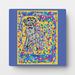 Plaque tabletop met esel fotoplaat