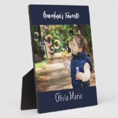 Plaque tabletop personnalisée de Brag grand-parent (Côté)