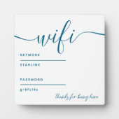Plaque tabletop Wifi avec Easel (Devant)