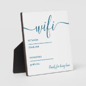 Plaque tabletop Wifi avec Easel (Recto)