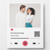 Plaque tablette de la chanson préférée personnalis (Devant)