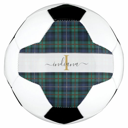 Plaqué Tartan Monogramme Nom Initial Féminin (Devant)