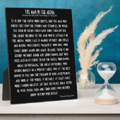 Plaque "The Man In The Arena" (Côté)