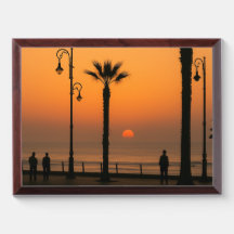 Plaque Tropical Sunset - Élégant & Inspirati