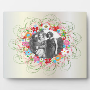 Plaque van de Kunst van het art deco de Bloemen Fotoplaat