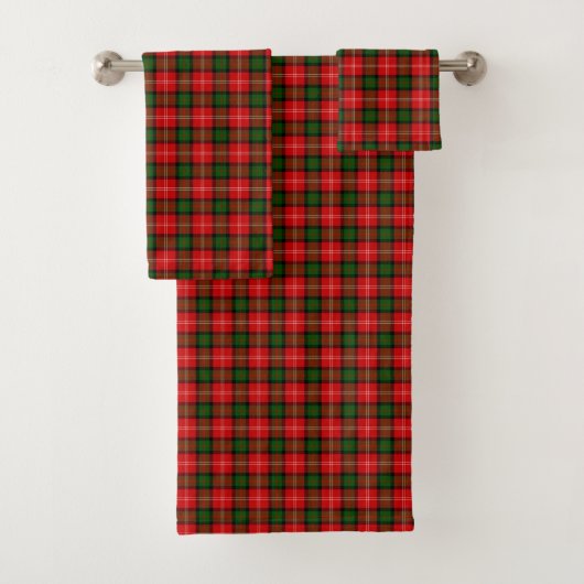 Plaque vert rouge tartan MacKintosh (En situation)