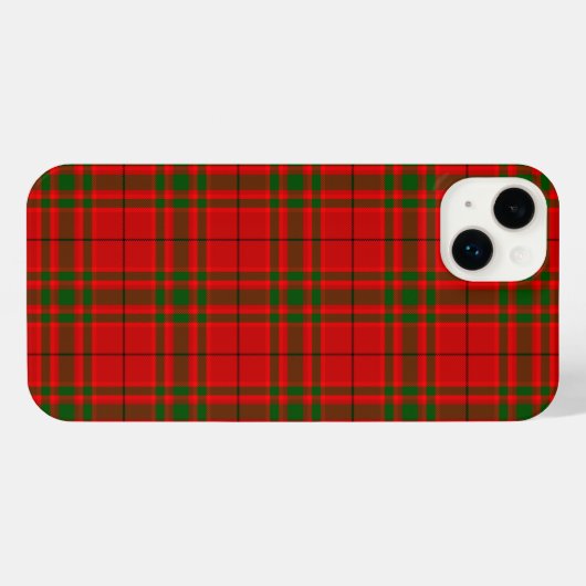 Plaque vert rouge tartan MacNab (Verso Horizontal)