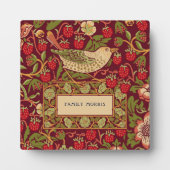 Plaque William Morris Strawberry Thief (Devant)
