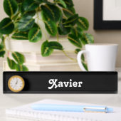 Plaque Xavier du nom du bureau