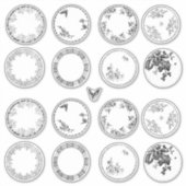 Plaques d'antiquités françaises | stickers NOIR (Devant)