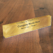 Plaques de bureau de direction élégantes (Taille)
